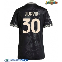 Maglie da calcio Juventus Jonathan David #30 Terza Maglia Femminile 2025-26 Manica Corta